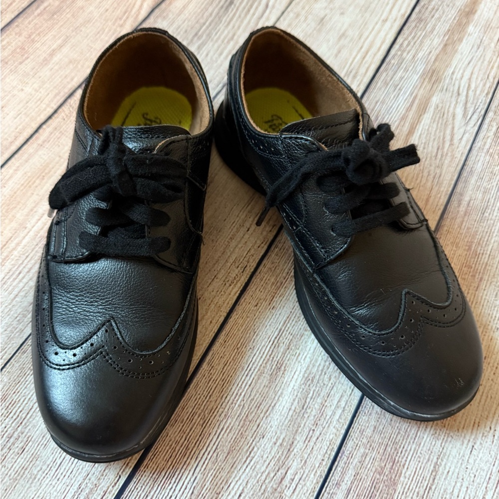 Boy’s Florsheim Comfortech Black Dress Shoes Oxford Size 3M